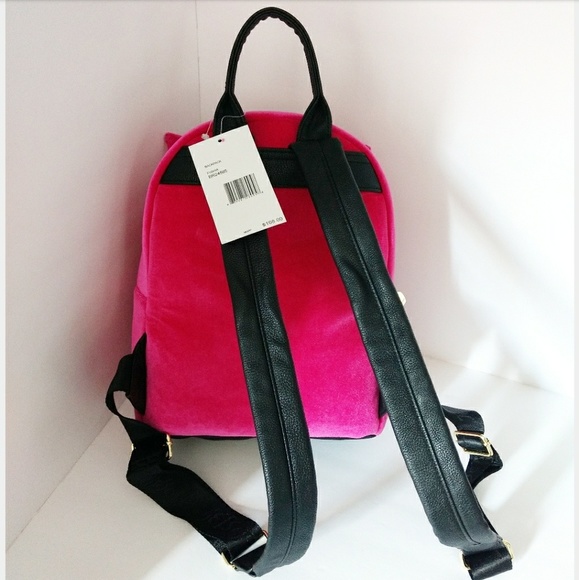 SALE! NWT BETSEY JOHNSON HOT PINK CAT BACKPACK main image 5